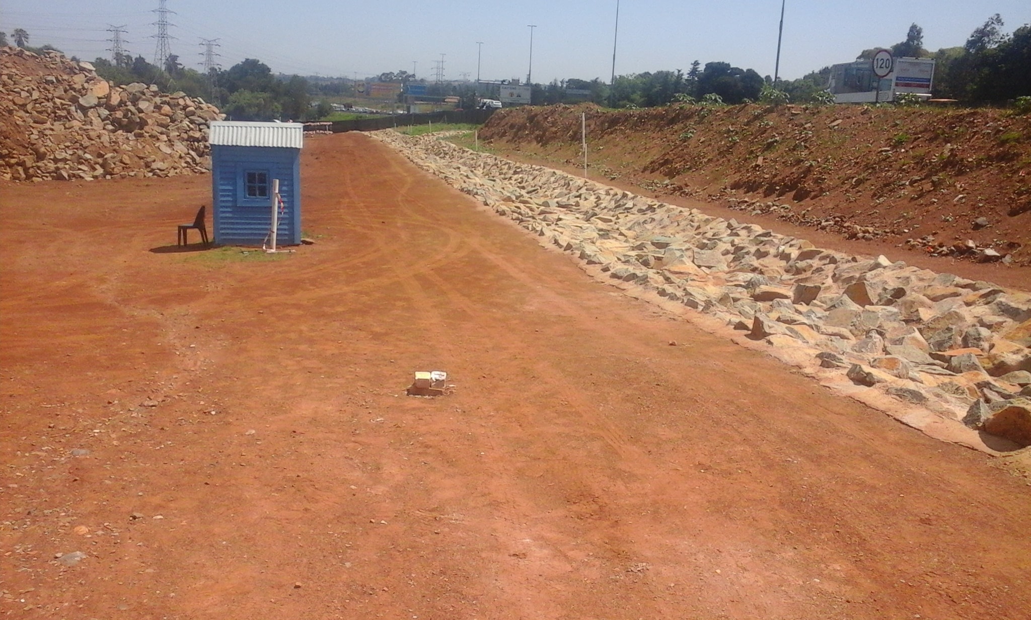 Road construction and earthworks blasting